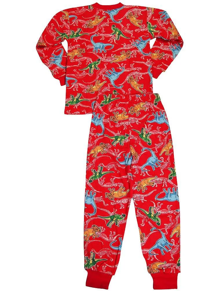 Sara's Prints Boys Girls Unisex Kids Long Sleeve 2 Piece Pajama Set, 37949