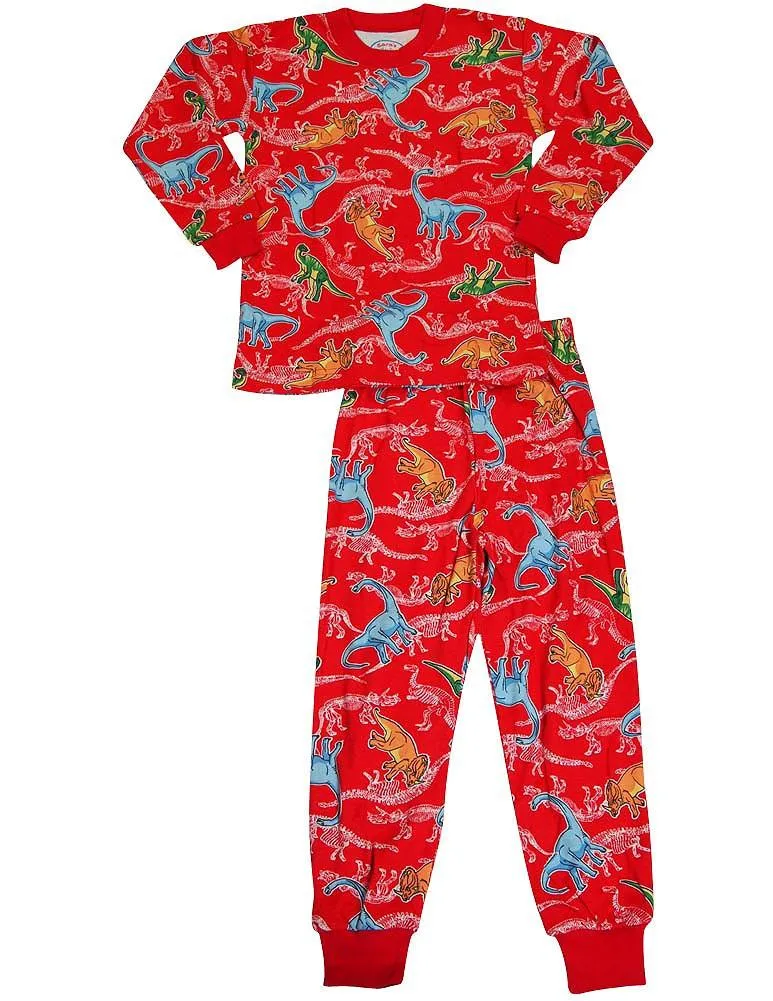 Sara's Prints Boys Girls Unisex Kids Long Sleeve 2 Piece Pajama Set, 37949