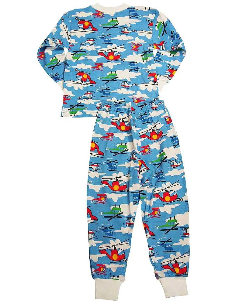 Sara's Prints Boys Girls Unisex Kids Long Sleeve 2 Piece Pajama Set, 37949