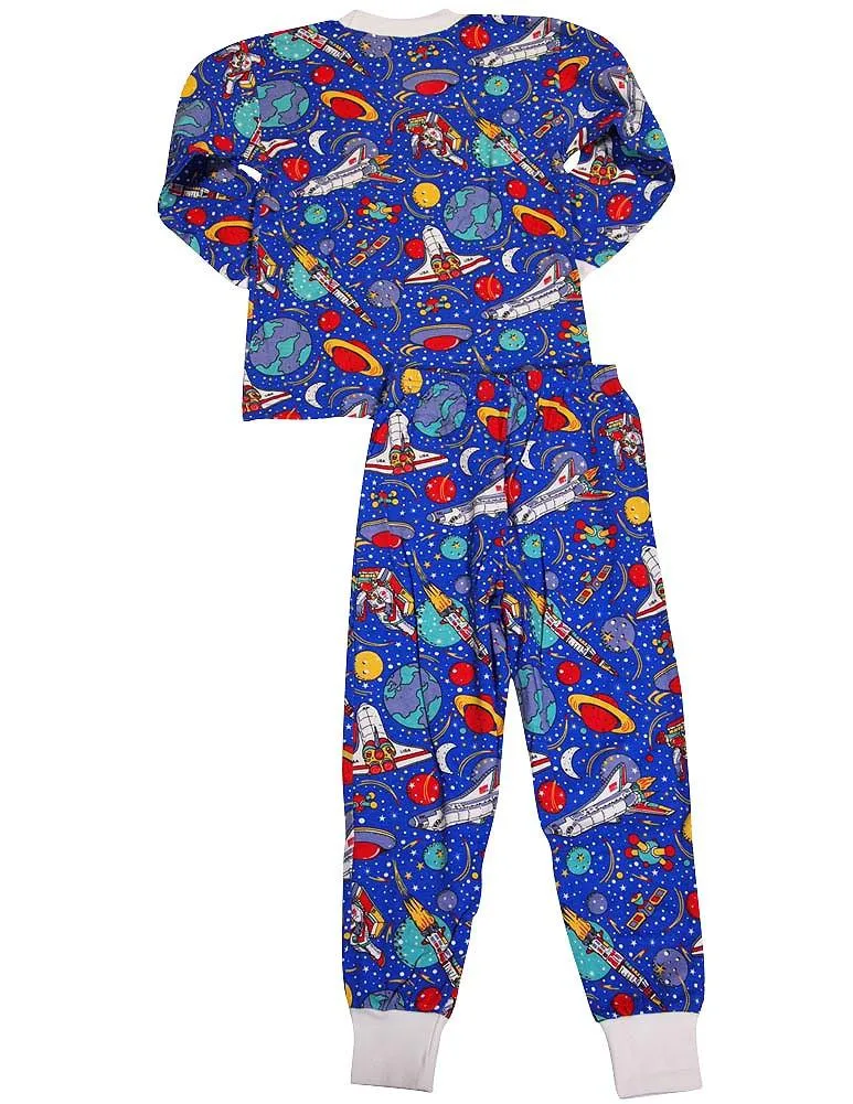 Sara's Prints Boys Girls Unisex Kids Long Sleeve 2 Piece Pajama Set, 37949