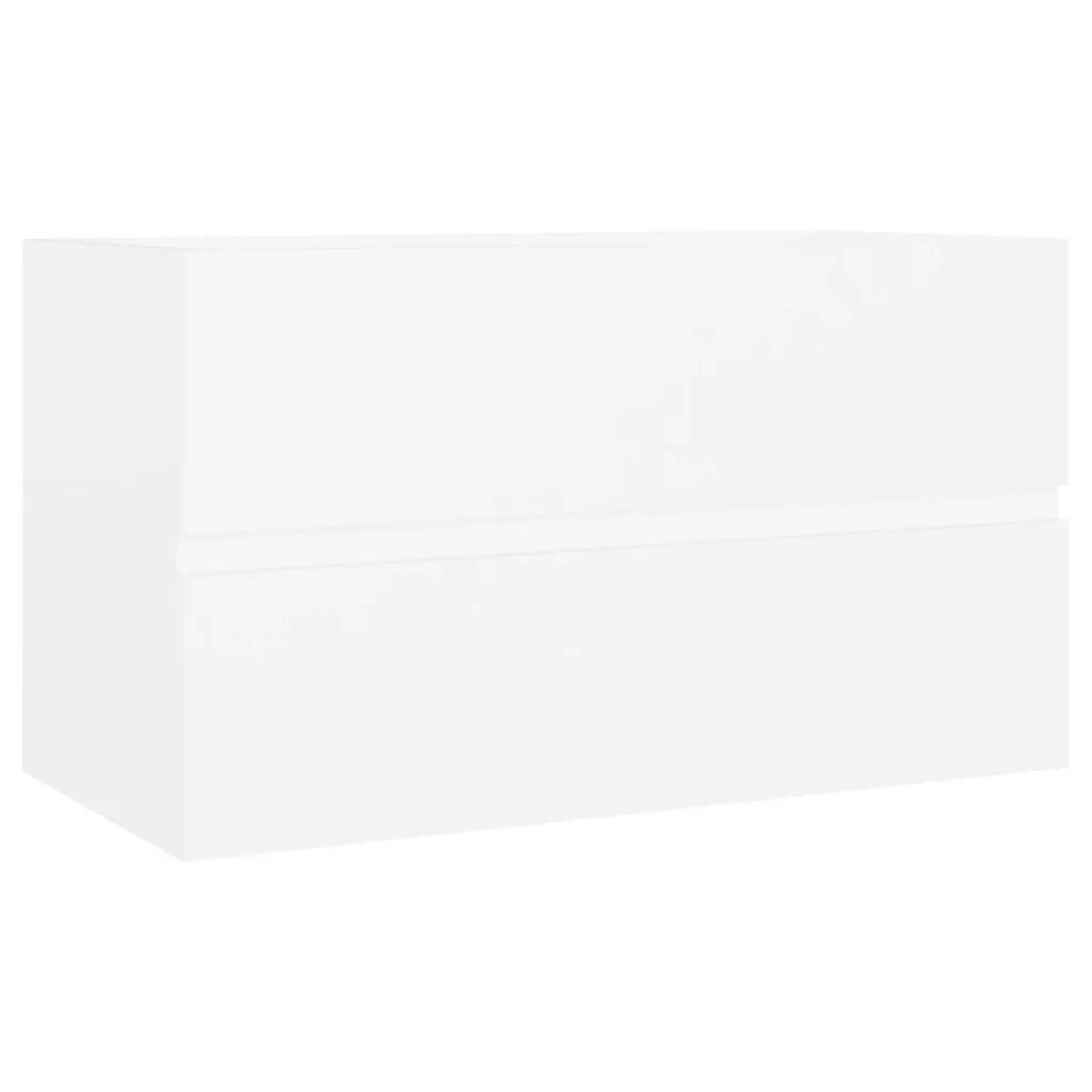 Sink Cabinet White 80x38.5x45 cm Chipboard