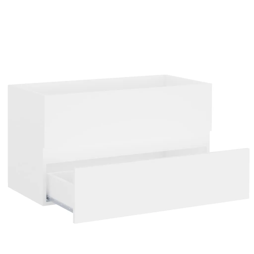 Sink Cabinet White 80x38.5x45 cm Chipboard