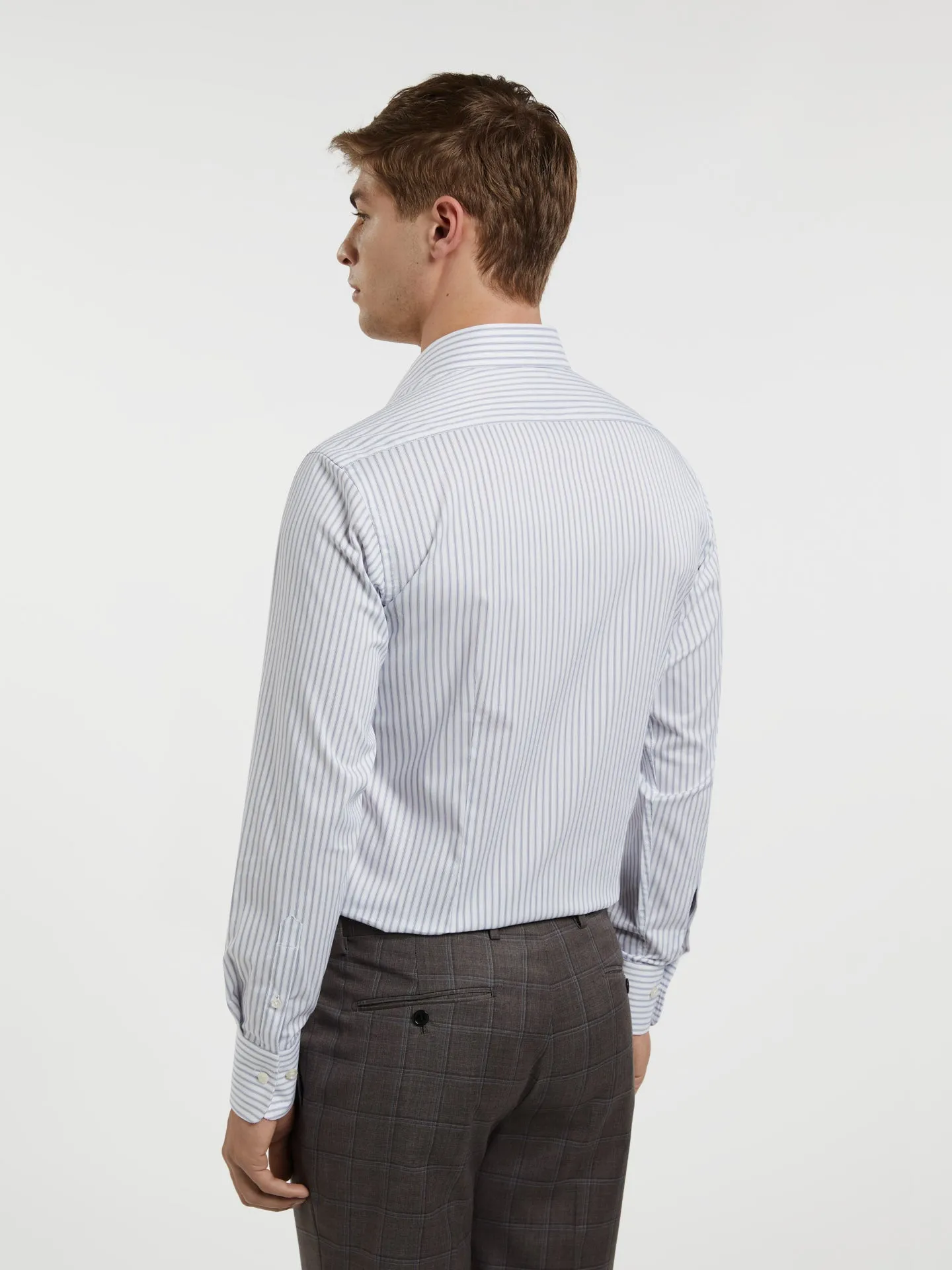 Slim Fit K-Easy stripes poplin Comfort Formal Shirt