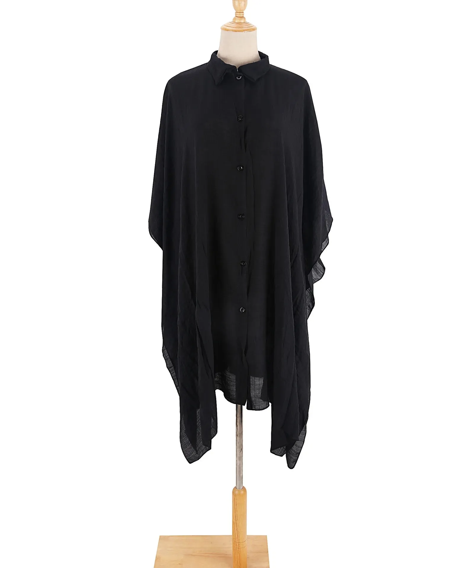 Stay Stylish and Comfortable at the Beach with Our Batwing Sleeve Beach Shirt Cover-Up