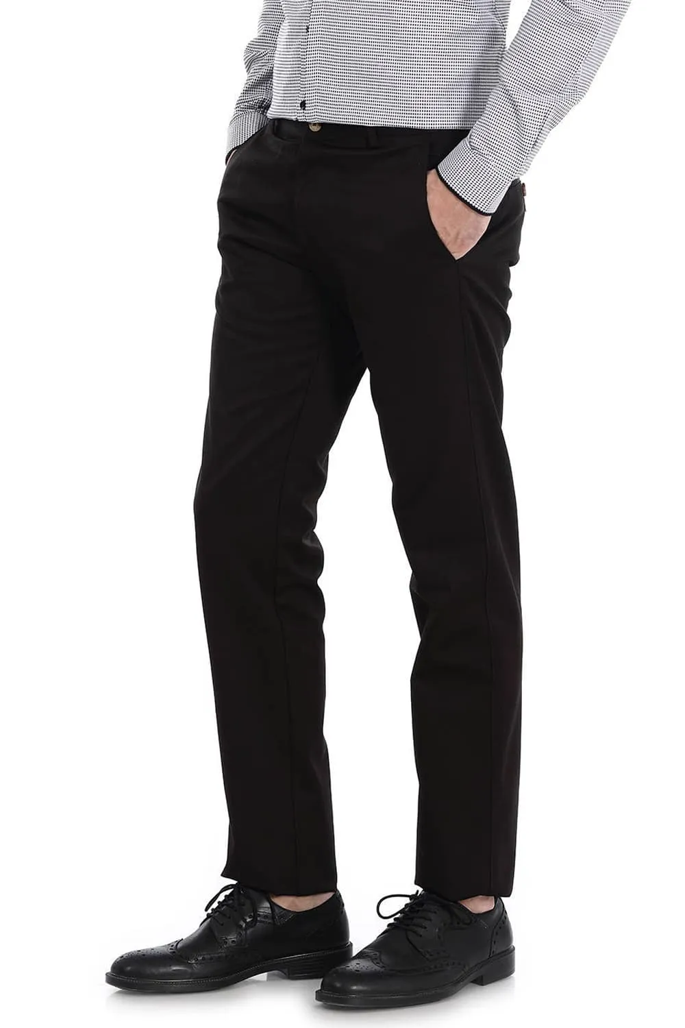 Tapered Fit Satin Trousers