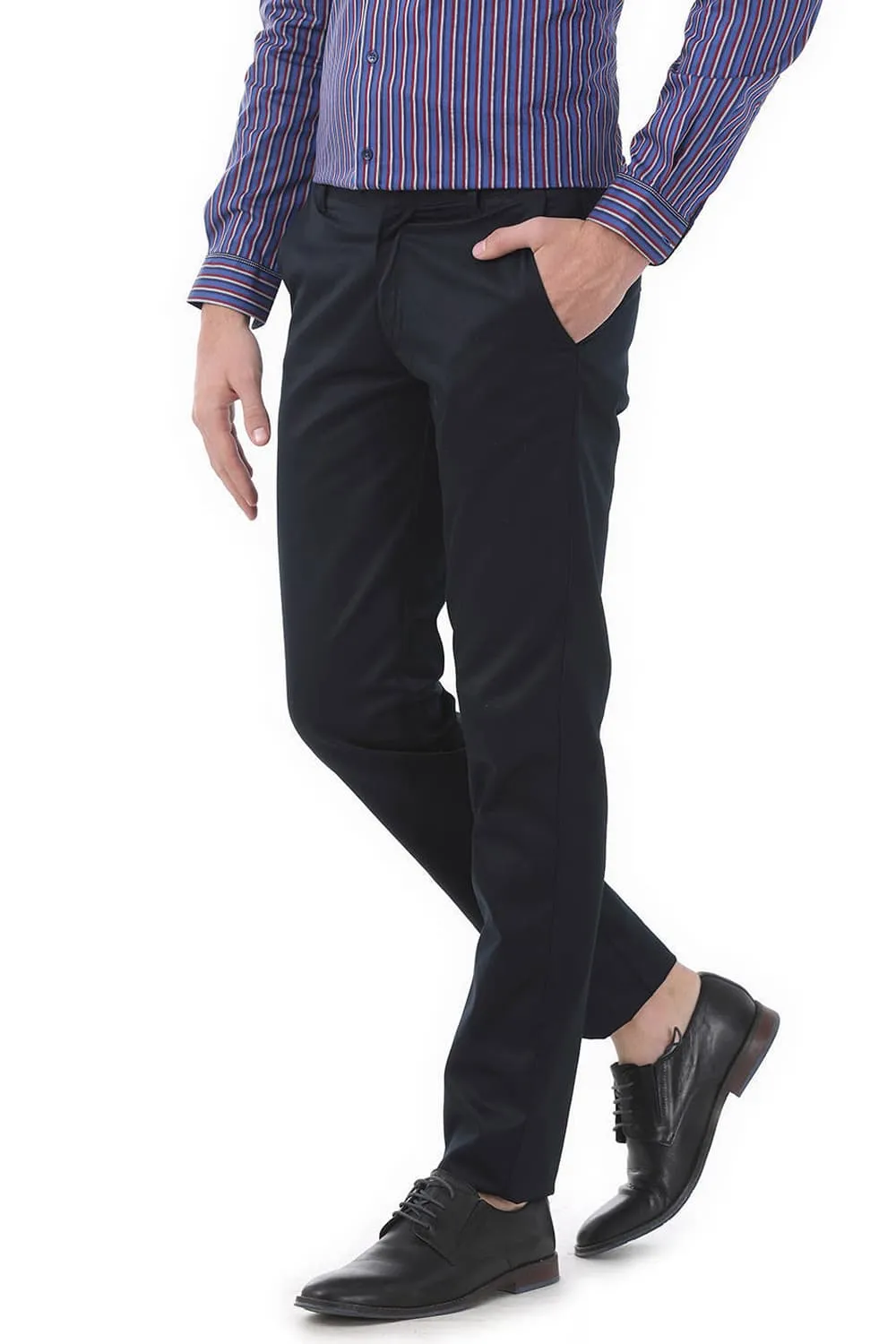 Tapered Fit Satin Trousers