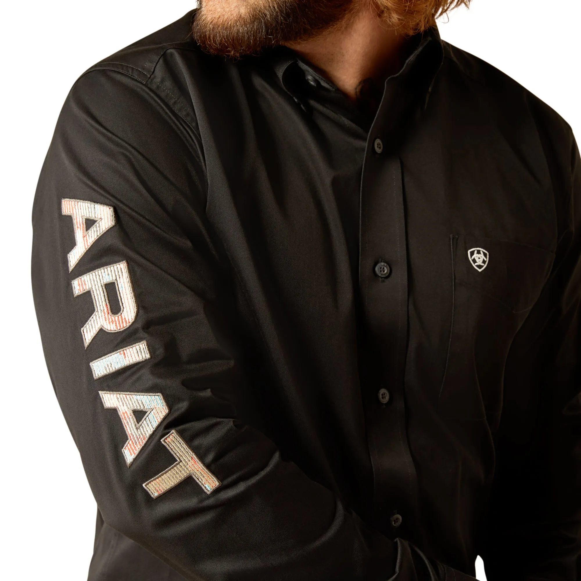 Team Logo Fitted Long Sleeve Shirt