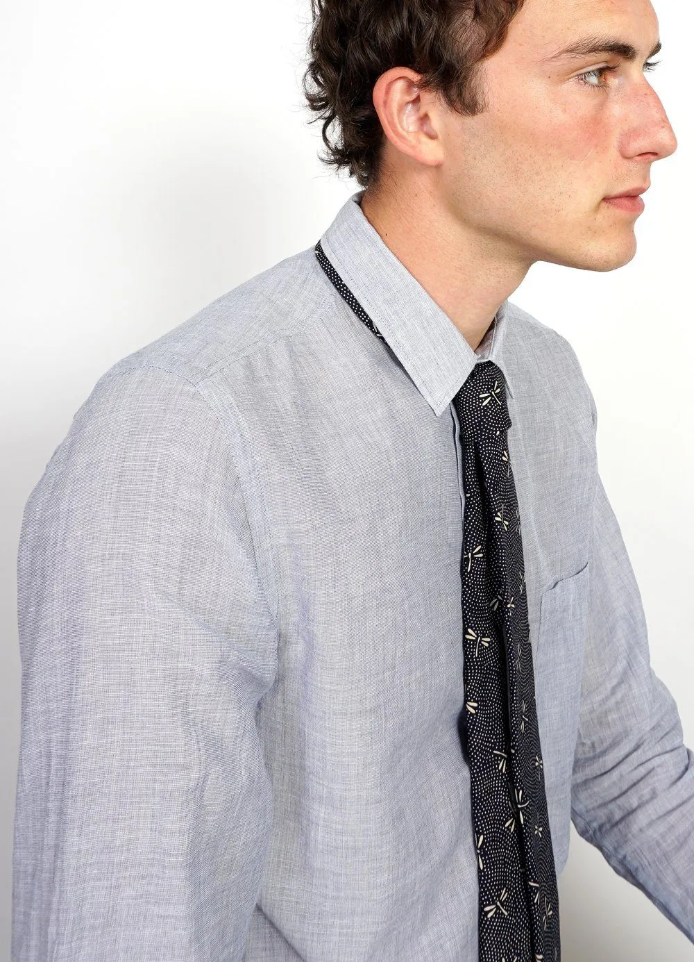 TIE | Printed Pattern Tie | Dragonfly