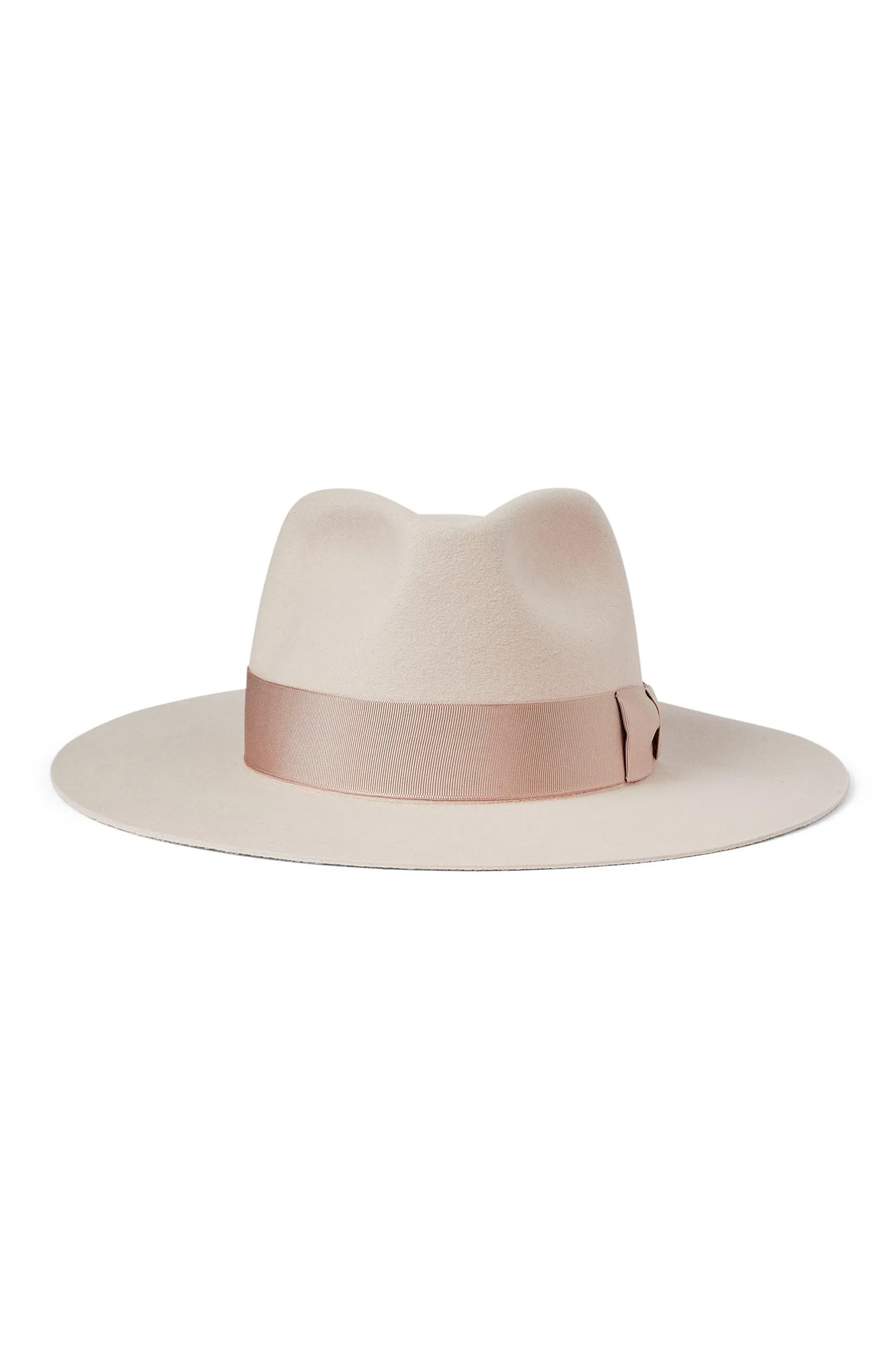 Toni Cream Flat-Brim Fedora