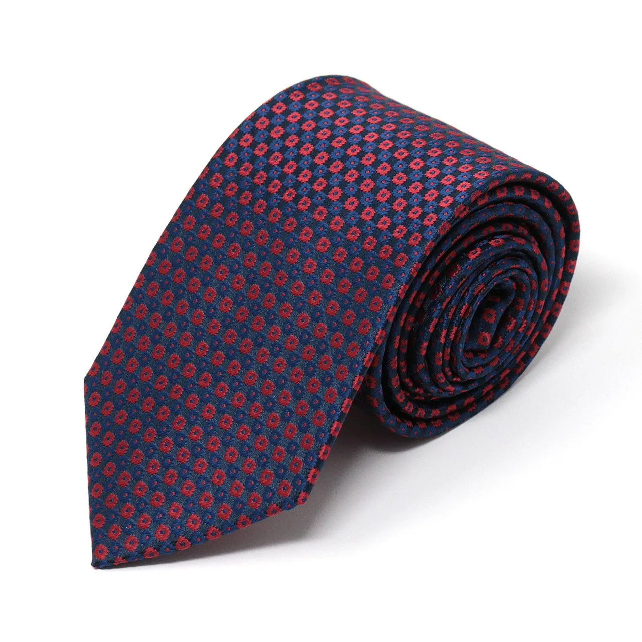 Vibrant Square Pattern Woven Tie - 2 Colors