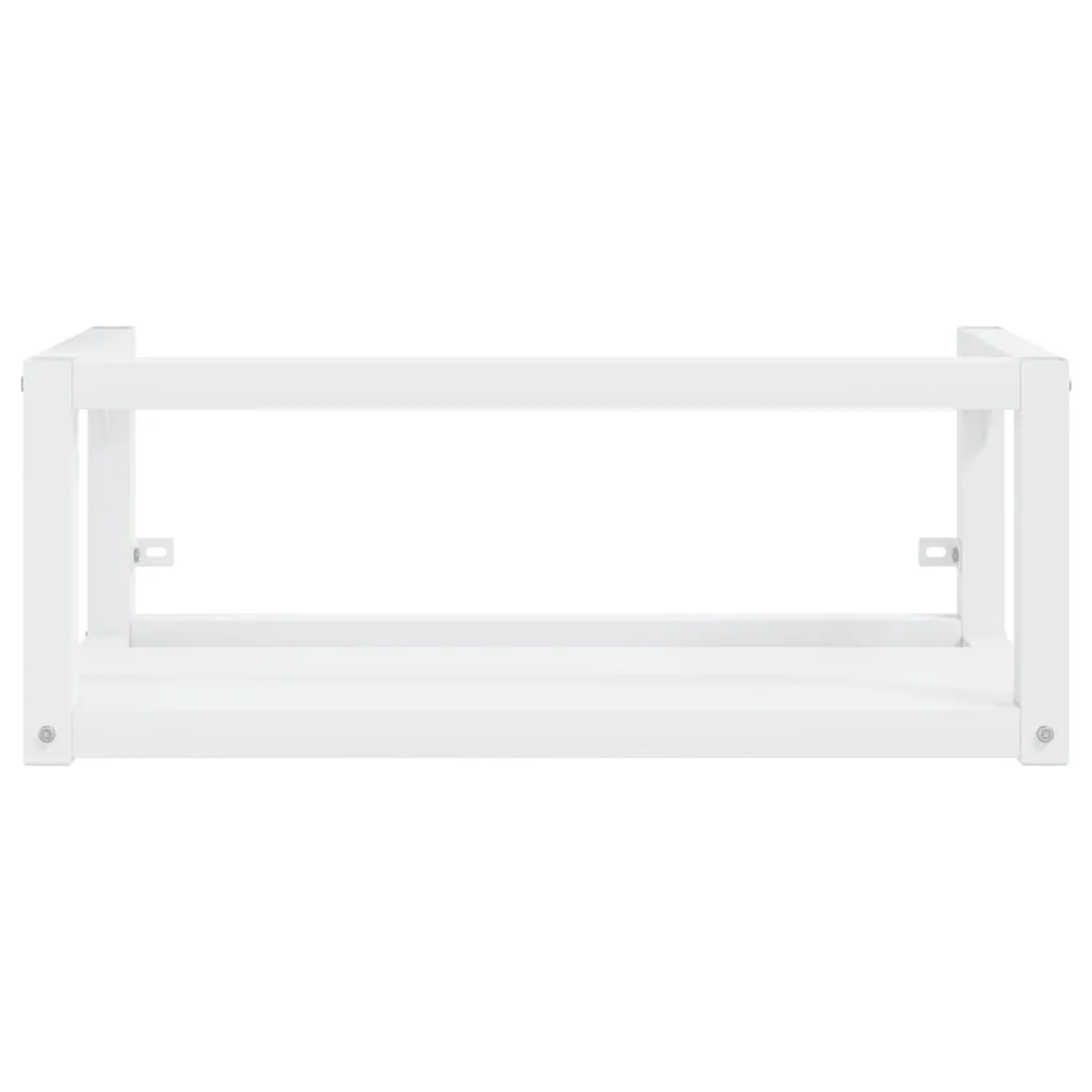 Wall-mounted Bathroom Washbasin Frame White 79x38x31 cm Iron