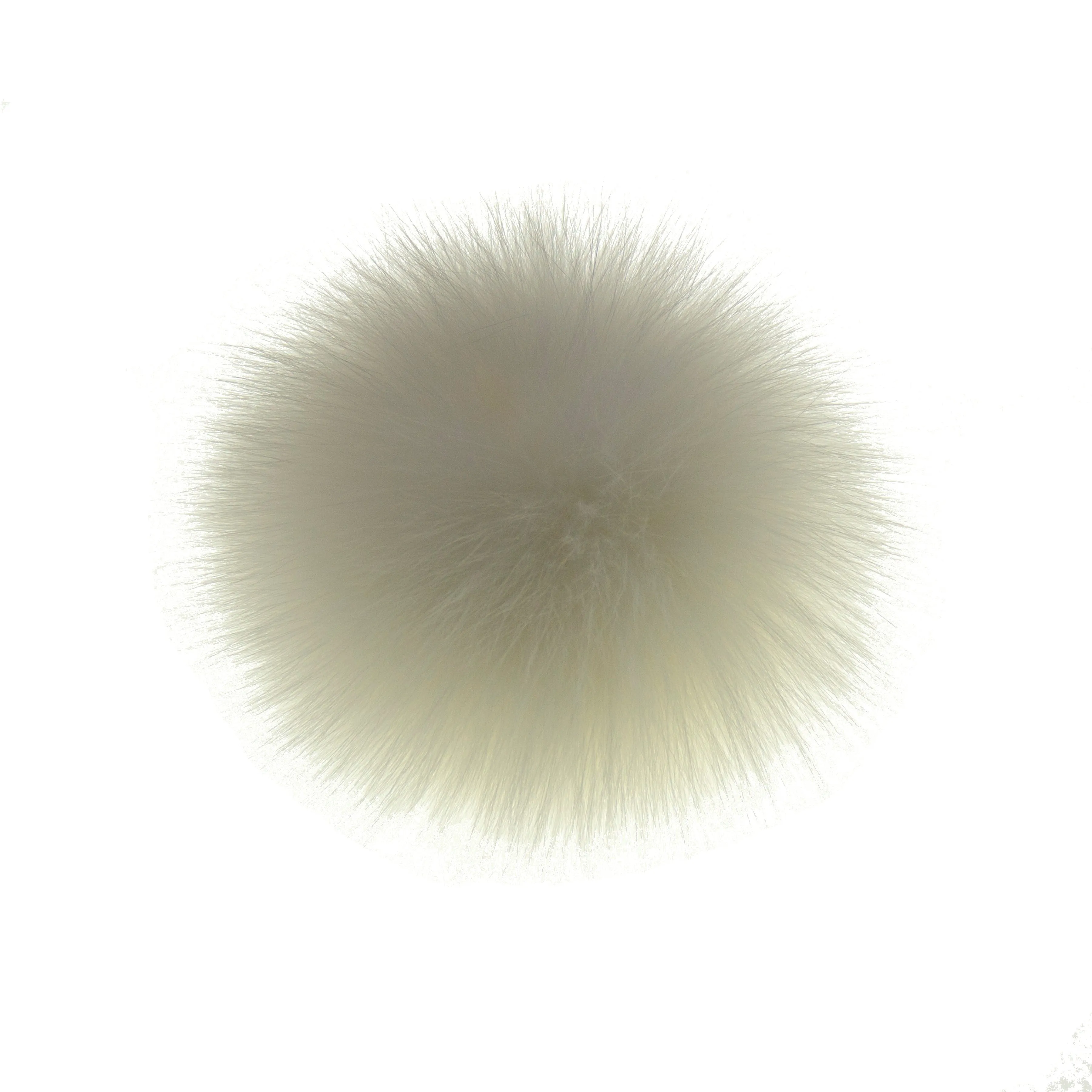 White Fur Pom-Pom