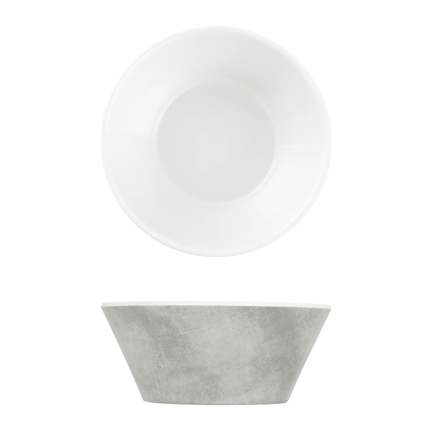 White Shakti Stone Melamine Dipping Dish 9.5cm - Pack 12