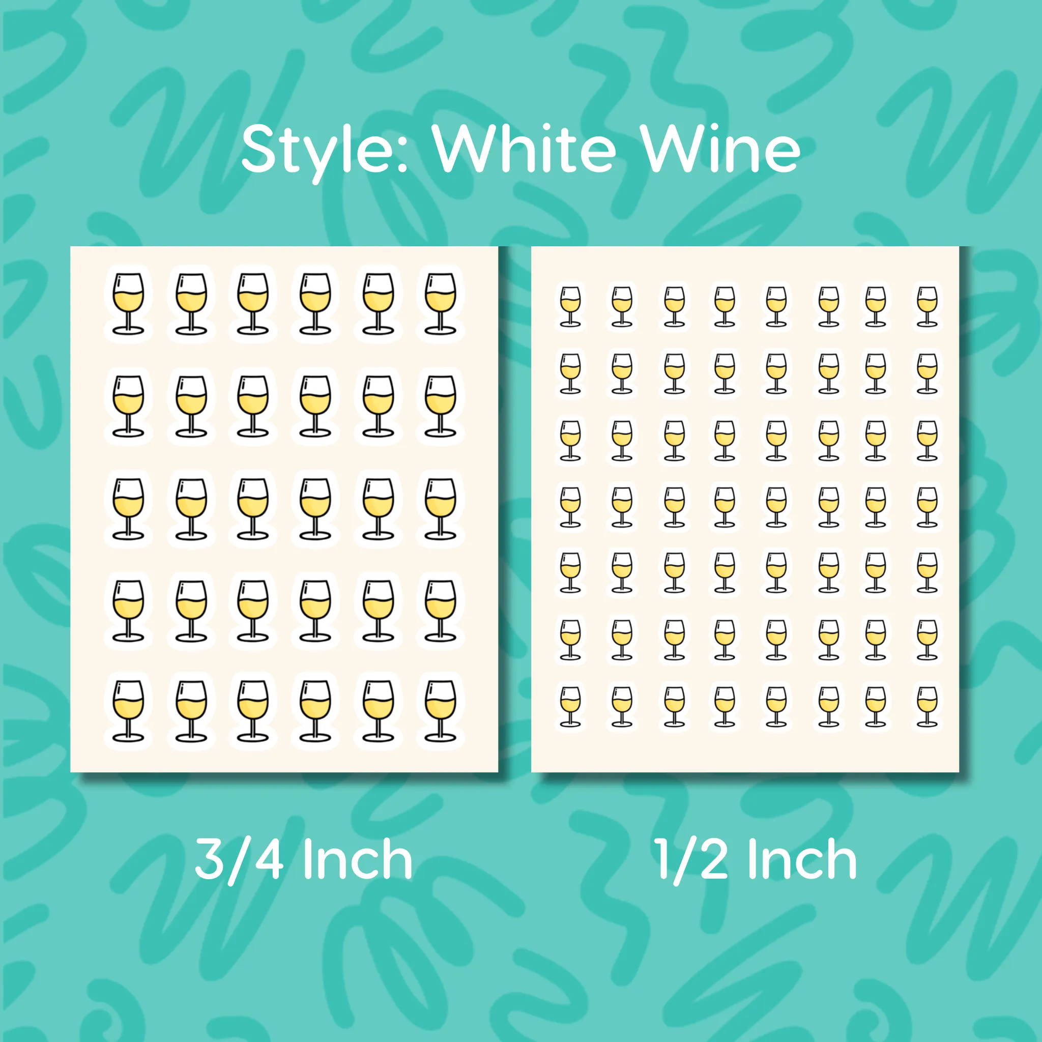 Wine Planner Sticker Red Wine Sticker Happy Hour Rosé Sticker White Drinks And Wine Sticker for Wine Drinkers Calendar Sticker