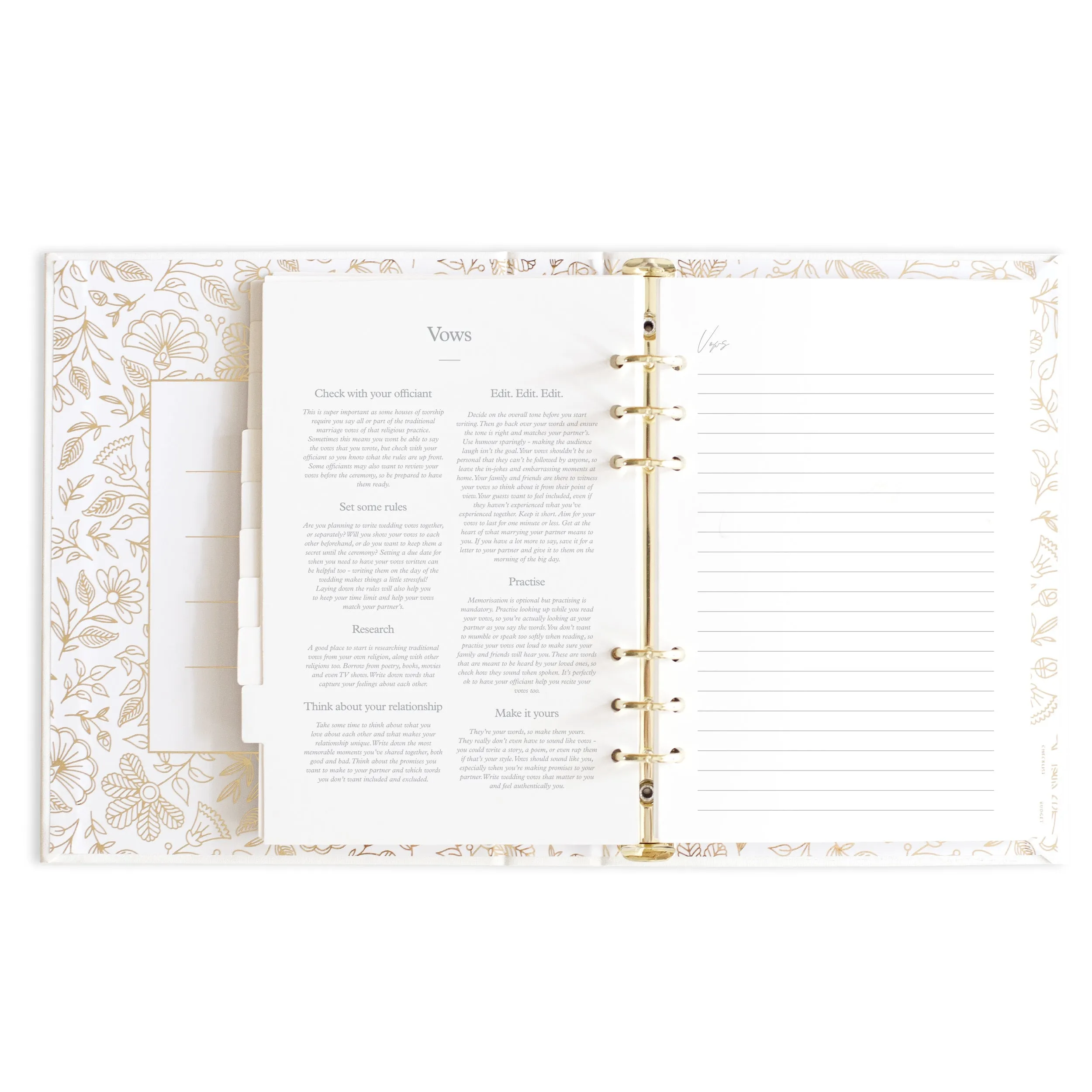 You   Me Wedding Planner Hard Cover Ivory